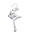 Flamingo charm i sterling silver .925 x 1 Flamingos Bird Birds berlocker