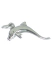 Charm de plata de ley con delfines .925 x 1 Charms de delfines