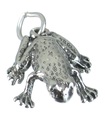 Frog Toad charm i sterling silver .925 x 1 Frogs Toads berlocker