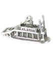 Saint Louis showboat paddle boat sterling silver charm .925 x 1 Båtar