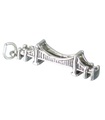 Mackinac Bridge berlock i sterling silver .925 x 1 Michigan Bridges berlocker