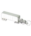 Lorry Cab and Trailer large sterlng silver charm .925 x1 Trucking charms