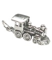 Charm de plata de ley con motor de tren .925 x 1 Charm de motores de tren