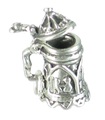 Beerstein sterling silver charm .925 x 1 Beer Stein drickscharm