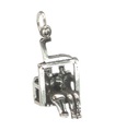 Charm in argento sterling Seggiovia .925 x 1 Charm Sci e Alpi