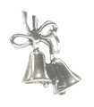 Bedel van sterlingzilver met bellen .925 x 1 Bedel met bellen