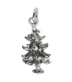 Ciondolo in argento sterling albero di pino .925 x 1 ciondoli alberi di pino