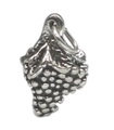 Charm uva in argento sterling .925 x 1 Charm uva vino e frutta