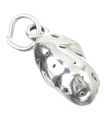 Potatis sterlingsilver charm .925 x 1 Potatis Potatis Grönsaksberlock