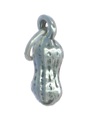 Peanut PEQUEÑO Charm de plata de ley .925 x 1 Monkey nut Charms de nueces