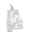 Alibama State charm i sterling silver .925 x1 USA USA USA Amerikas charm