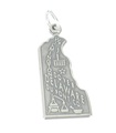 Delaware State sterling silver charm .925 x1 US USA States America charm