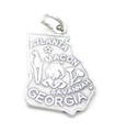 Srebrny charms w stanie Georgia. 925 x1 USA Stany Zjednoczone Ameryki Charms