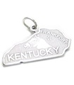 Kentucky State Sterling silver charm .925 x1 USA USA States America charm