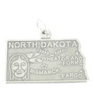 Charm de plata de ley del estado de Dakota del Norte .925 x 1 encantos de Estados Unidos