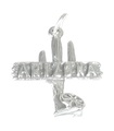 Arizona - Charm Cactus en argent sterling .925 x1 Charms des États-Unis d'Amérique