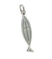 Christian Fish charm in argento sterling .925 x 1 Holy Christ Fishs charms