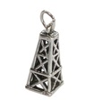 Oil Derrick sterling silver charm .925 x 1 Oil Wells Derricks charms