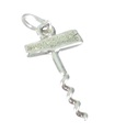 Korkenzieher Sterling Silber Charm .925 x 1 Weinflasche Korkenzieher Charms