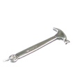 Charme de marteau en argent sterling .925 x 1 Outils Claw Hammers charms