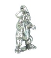 Charm de plata esterlina del oso grizzly .925 x 1 charms de los osos grizzlies