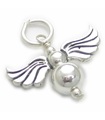 Angel sterling silver charm .925 x 1 Angels Protection charms