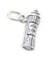 Hair Spray charm i sterling silver .925 x 1 Hairspray Beauty charm