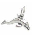 Charm de plata de ley con delfines .925 x 1 Charms de delfines