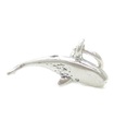 Cachalot PETITE breloque en argent sterling .925 x 1 Breloques du Pays de Galles et des Baleines