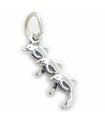 Triple Dolphin charm i sterling silver .925 x 1 Dolphins charm