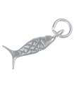 Ciondolo pesce piccolo in argento sterling .925 x 1 Ciondoli pesci