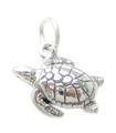 Turtle charm i sterling silver .925 x 1 Turtles charmar med sköldpaddssköldpaddor