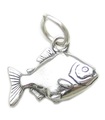 Piranha charm i sterling silver .925 x 1 Piranhas Pirana fisk charm