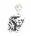 Charm de plata de ley de rana arborícola .925 x 1 Charm de ranas arbóreas