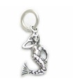 Charm de plata de ley PEQUEÑO de sirena .925 x 1 Charms de sirenas