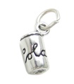 Cola Can charm i sterling silver .925 x 1 Läskande drycker med läsk