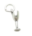 Vinglas charm i sterling silver .925 x 1 Drycker Drickglasögon charm