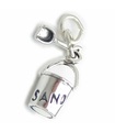 Bucket and spade sterling silver charm .925 x 1 Buckets and Spades