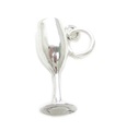 Wine Glass sterling silver charm .925 x 1 Drinks Drinking Glasses charms