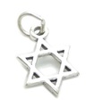 Star Of David liten charm .925 x 1 heliga judiska berlocker