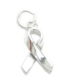 Ciondolo in argento sterling Memory Ribbon .925 x 1 Nastri di beneficenza di sensibilizzazione