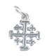 Jerusalem Kreuz Sterling Silber Charm .925 x 1 Kreuz Anhänger Charms