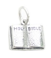 Holy Bible sterling silver charm .925 x 1 Christian Bibles charms