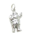 Santa Father charm i silver i sterling silver .925 x 1 Xmas