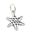 Charm copo de nieve de plata esterlina .925 x 1 Charms copos de nieve copos de nieve