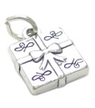 Gåva i sterling silver charm .925 x 1 Presenter Present Presenterar charm