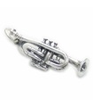 Trumpet charm i sterling silver .925 x 1 Trompetter berlocker