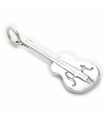 Breloque en argent sterling pour guitare .925 x 1 Breloques de musicien de groupe de musique de guitares