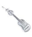 Breloque en argent sterling pour guitare .925 x 1 Breloques de musicien de groupe de musique de guitares