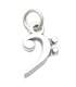 Bass Clef sterling silver charm .925 x 1 Music notes charms